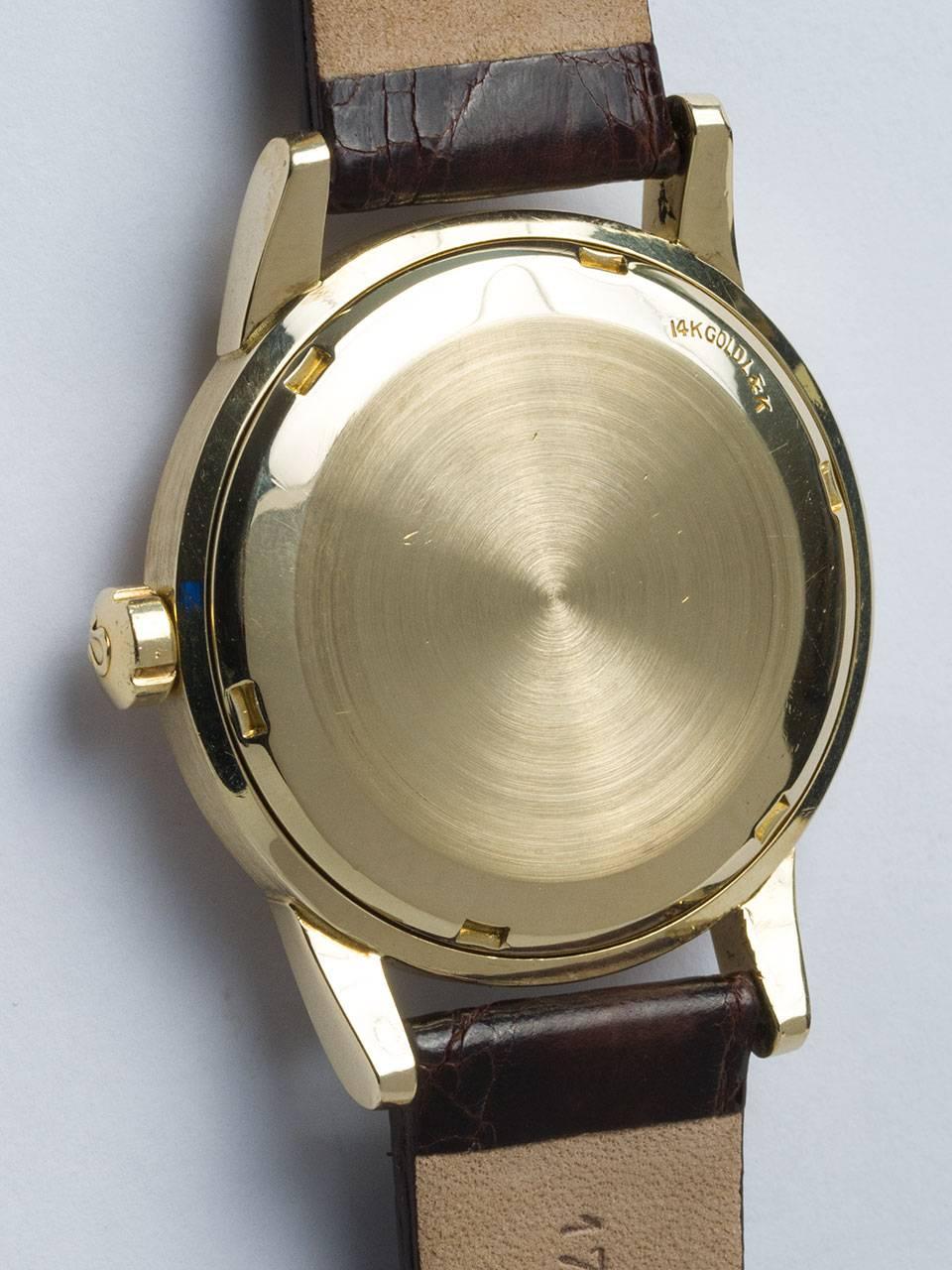 Women's or Men's Omega Yellow Gold Automatic Wristwatch 