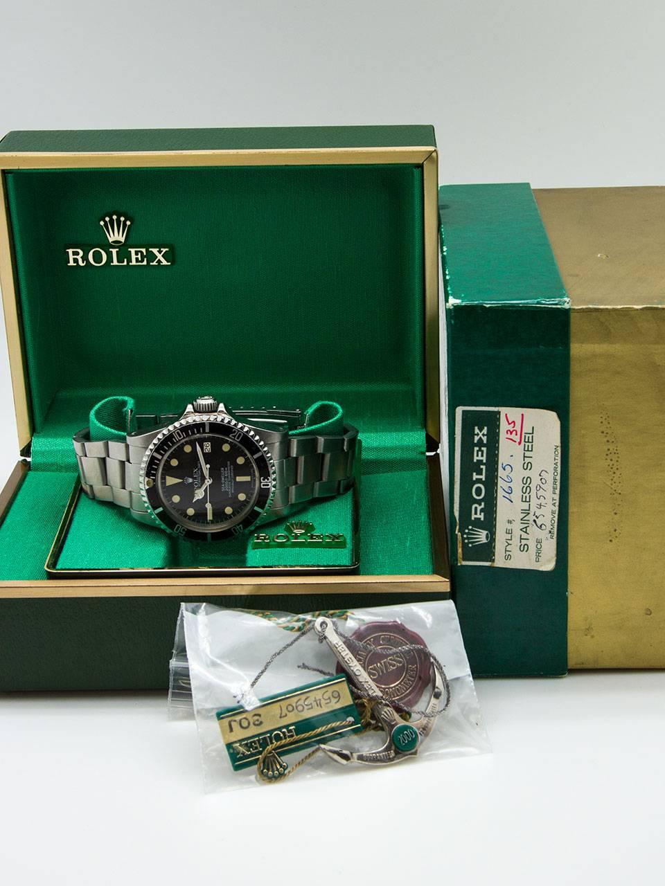 Rolex Stainless Steel “Great White” Seadweller Wristwatch Ref 1665  2