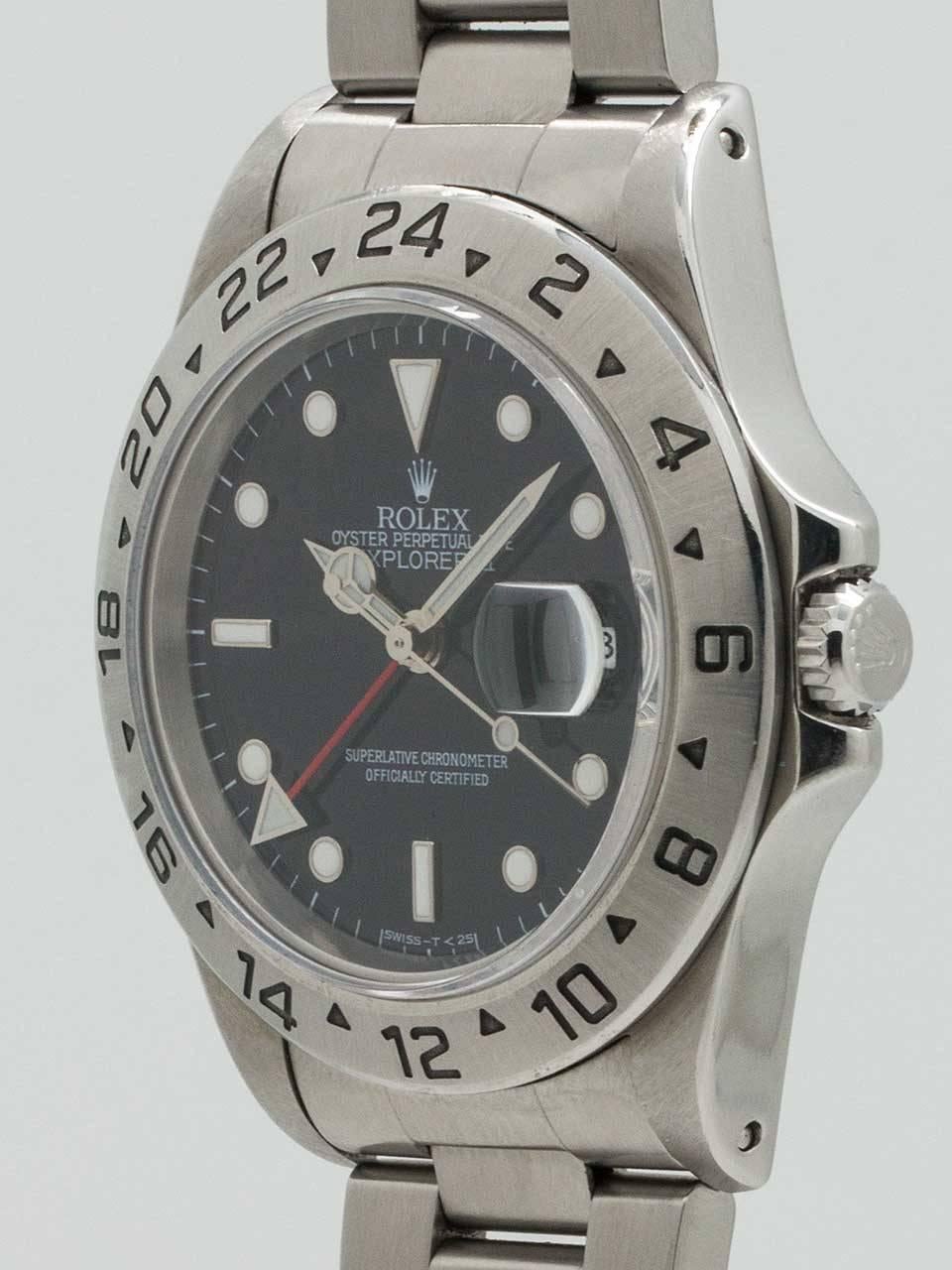 Rolex Stainless Steel Explorer II Wristwatch Ref 16570 In Excellent Condition In West Hollywood, CA