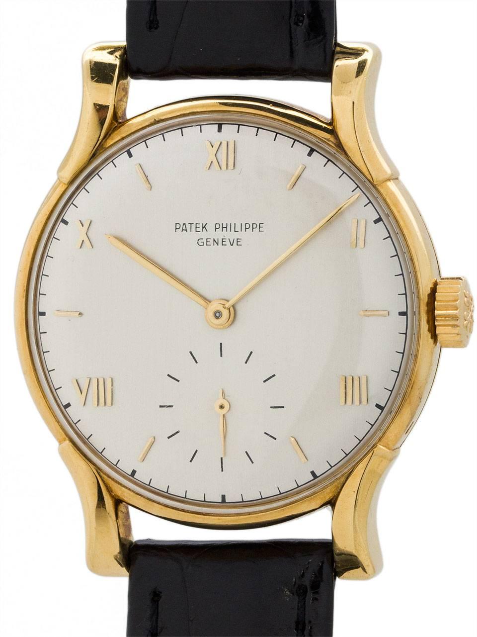 Patek Philippe Yellow Gold Wristwatch Ref 1596