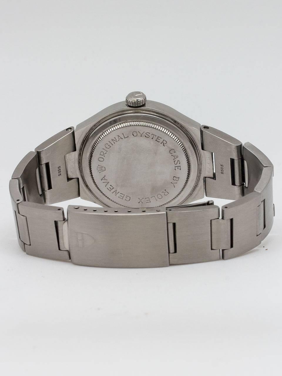 Tudor Stainless Steel Prince Oysterdate Wristwatch Ref 9101/0  In Excellent Condition For Sale In West Hollywood, CA