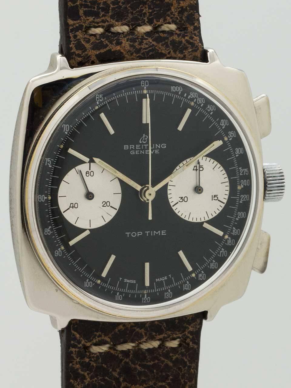 Top Time Breitling Stainless Steel Top Time Chronograph Wristwatch at 1stDibs