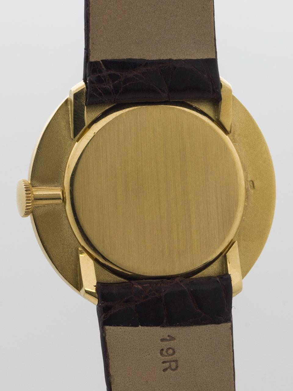Women's or Men's Gubelin Yellow Gold Dress Model Wristwatch 