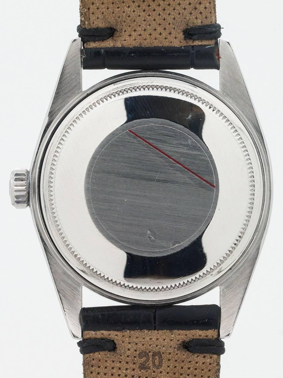 Women's or Men's Rolex Stainless Steel Datejust Wristwatch Ref 1600