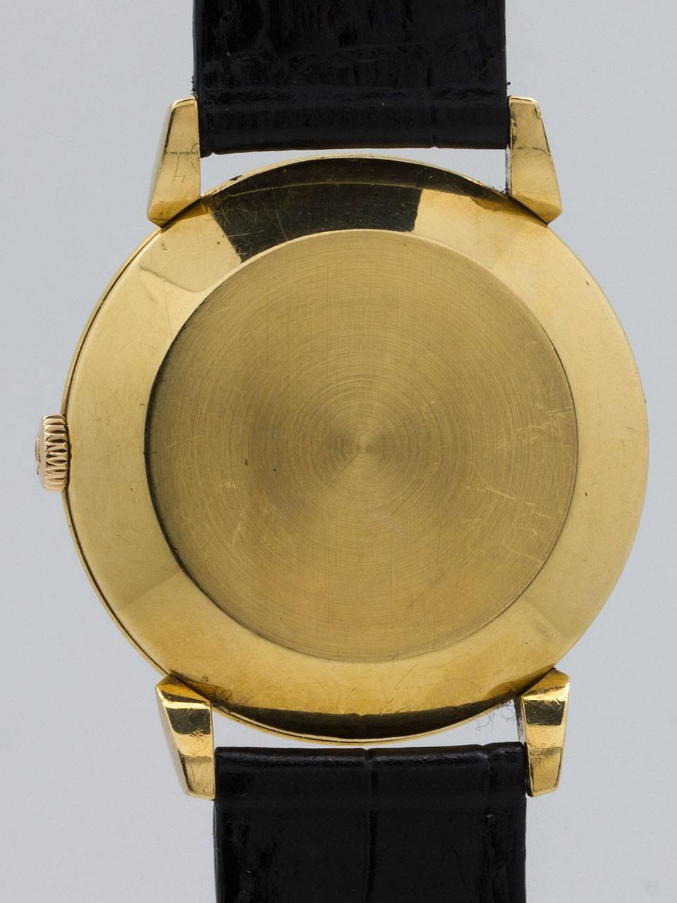Omega Yellow Gold Dress Wristwatch Ref 2710 SC In Excellent Condition In West Hollywood, CA