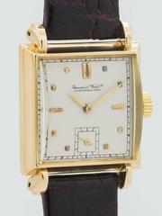 IWC Yellow Gold Square Dress Wristwatch