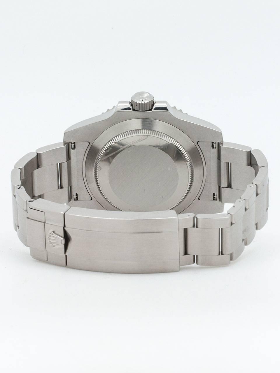 Men's Rolex Stainless Steel Submariner “The Hulk” Self Winding Wristwatch Ref 116610LV