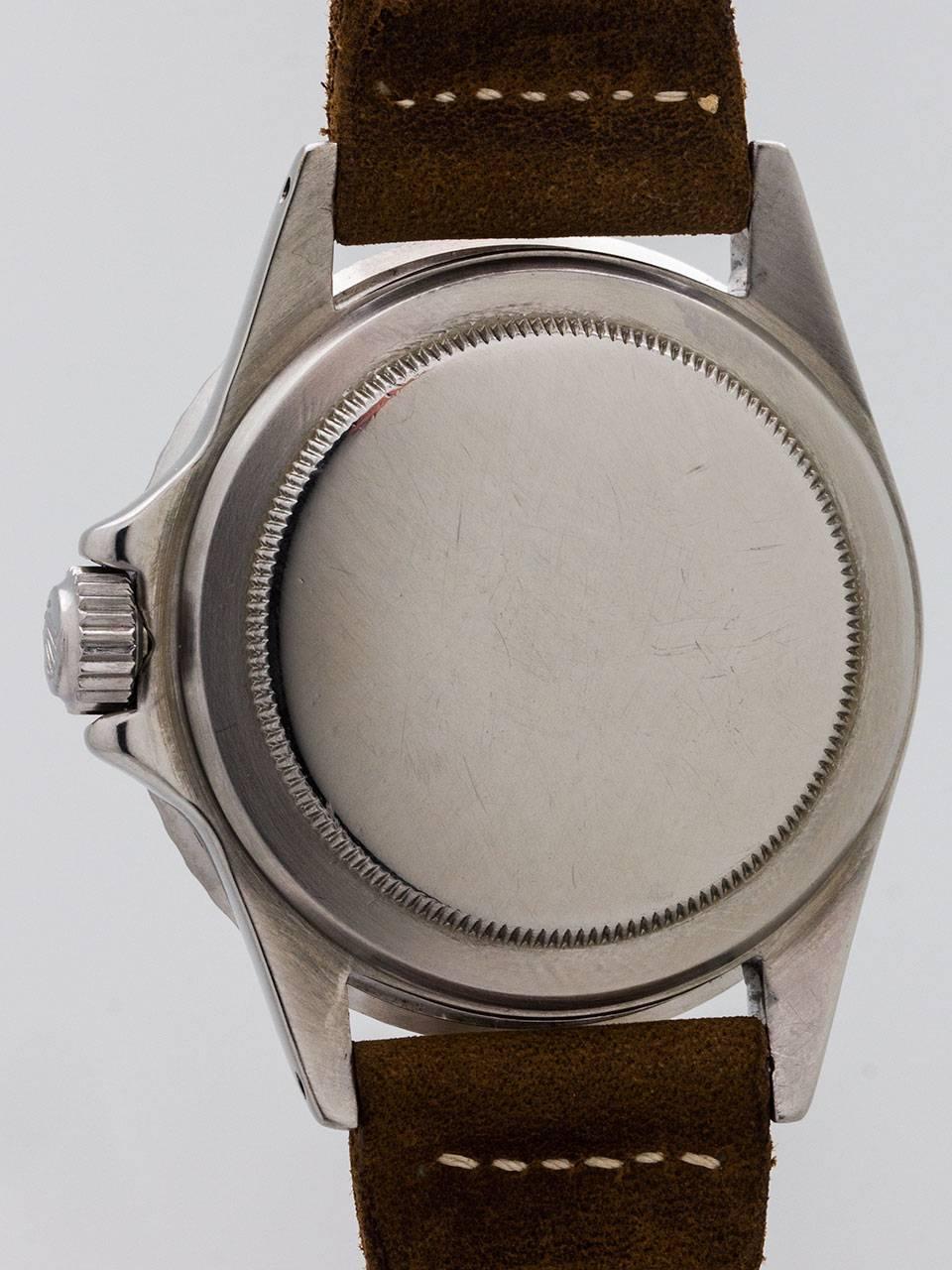 Men's Rolex Stainless Steel Submariner Wristwatch Ref 5513 circa 1974