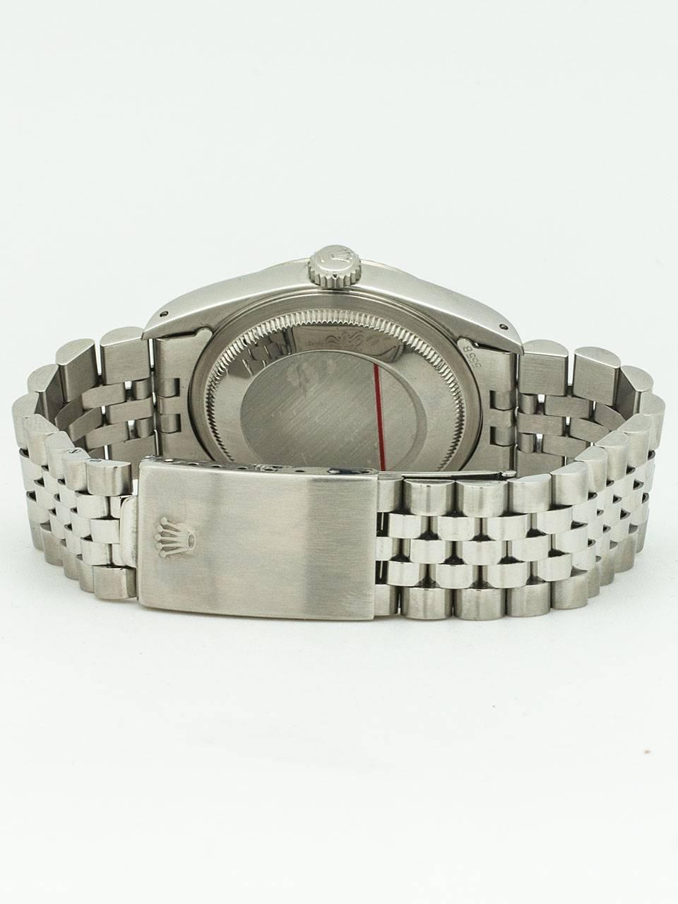Women's or Men's Rolex Stainless Steel Datejust Wristwatch Ref 16234 1991
