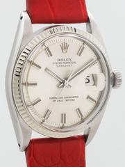 Rolex Stainless Steel Datejust Wristwatch Ref 1601 1968