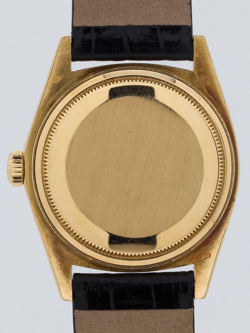 Women's or Men's Rolex Yellow Gold Day Date Wristwatch Ref 1803 1978-79