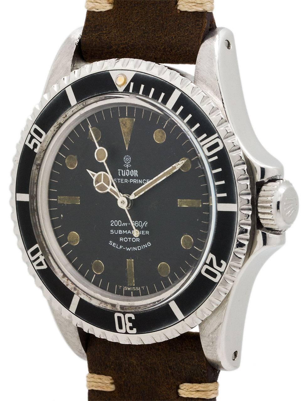 Tudor Stainless Steel Submariner Wristwatch ref 7928 In Excellent Condition In West Hollywood, CA