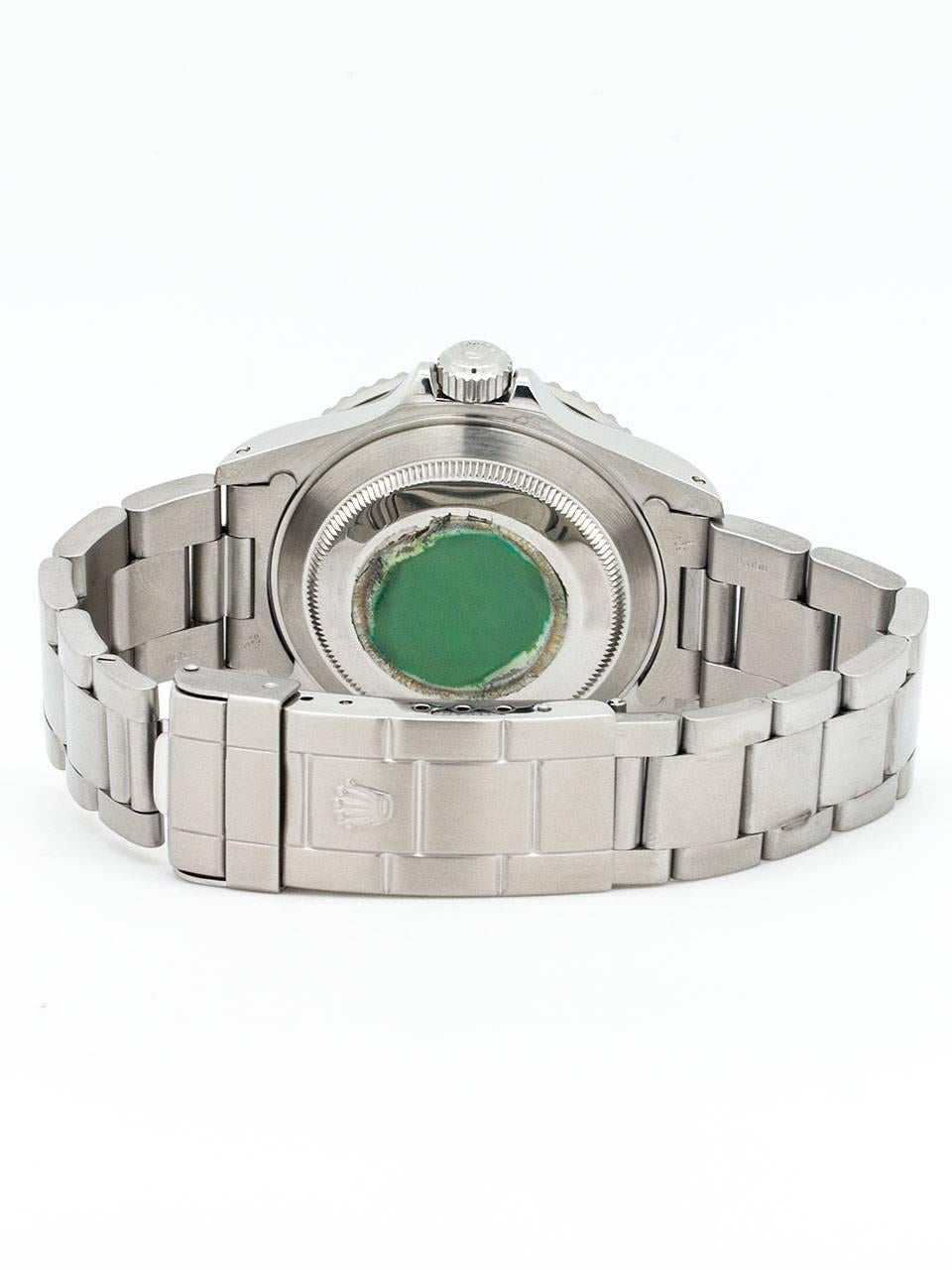 Women's or Men's Rolex Stainless Steel Submariner Wristwatch Ref 16610 1998