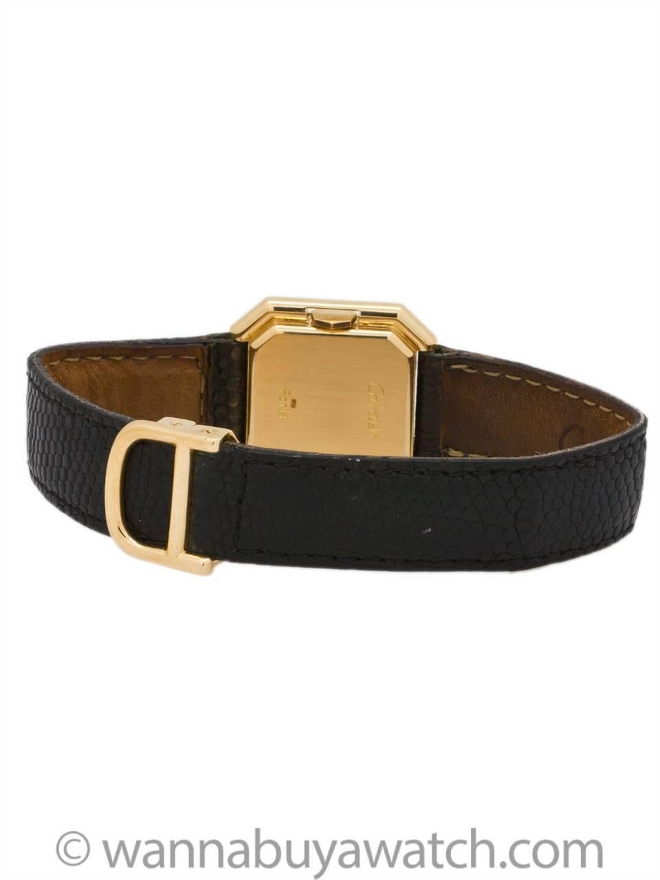 Cartier Lady 18K YG “Ceinture” circa 1970’s 18K Deployment In Excellent Condition In West Hollywood, CA