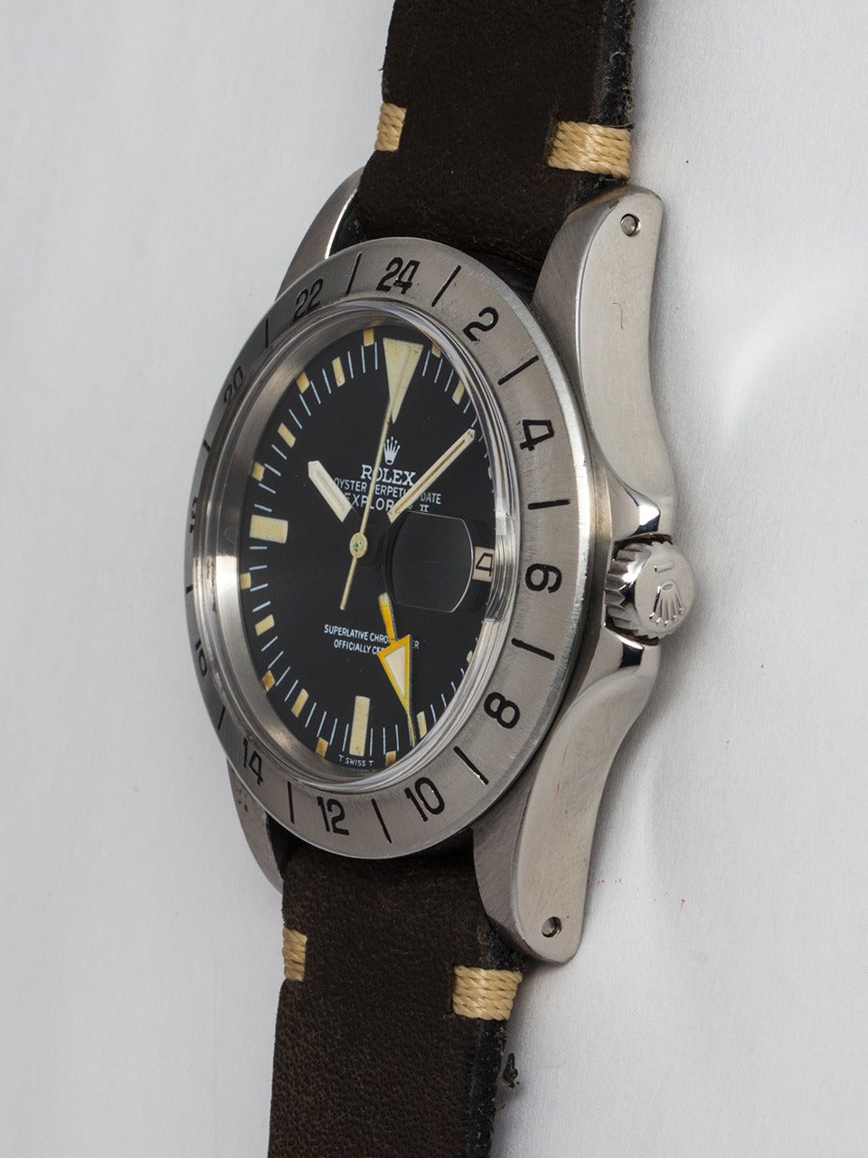 Rolex Stainless Steel Explorer II Wristwatch Ref 1655 In Excellent Condition In West Hollywood, CA