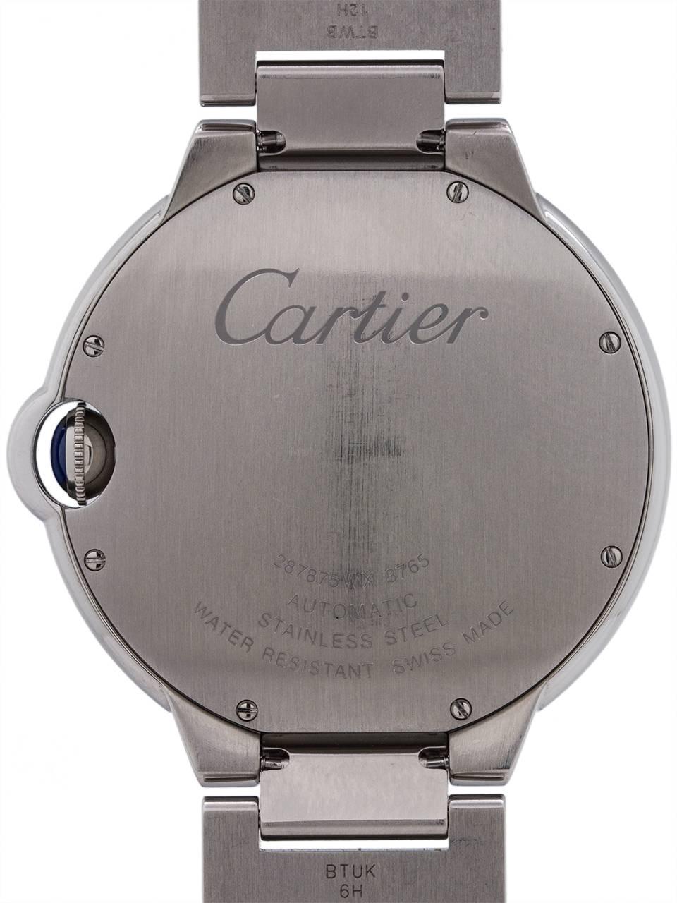 Men's Cartier Stainless Steel Ballon Bleu automatic wristwatch, circa 2000s