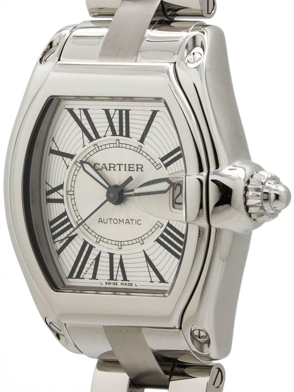 Men's Cartier Stainless Steel Roadster Automatic Wristwatch, circa 2000s