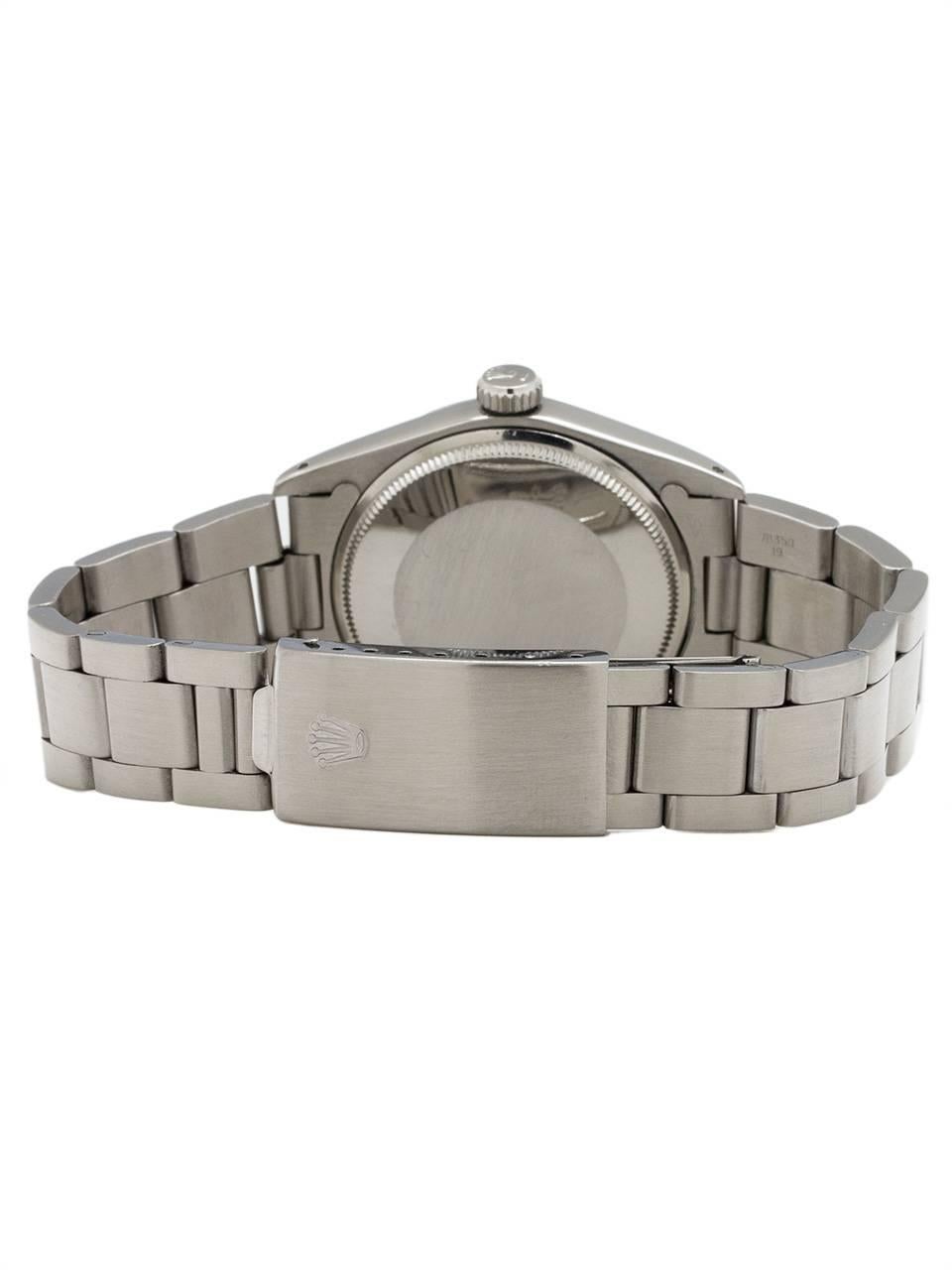 Men's Rolex Stainless Steel Oyster Perpetual Orange Sherbert Automatic Wristwatch