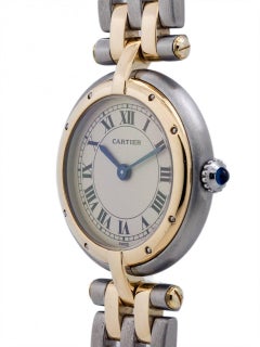 Cartier Ladies Yellow Gold Stainless Steel Vendome Panther Quartz Wristwatch