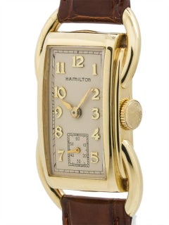 Hamilton yellow gold Bentley wristwatch  circa 1939