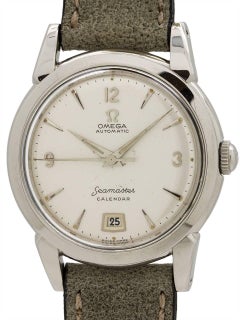 Omega Stainless Steel Seamaster Automatic Wristwatch, Ref 2757-1 SC, circa 19520