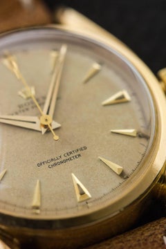 Rolex Yellow Gold Bombe Self Winding Wristwatch Ref 6090, circa 1952