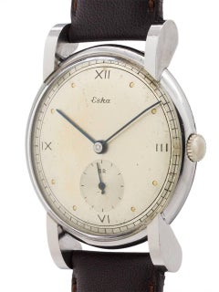 Eska stainless steel Manual Wind wristwatch, circa 1950s