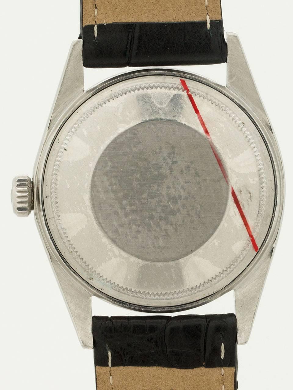 Men's Rolex stainless steel Datejust Black Dial wristwatch Ref 1600, circa 1974