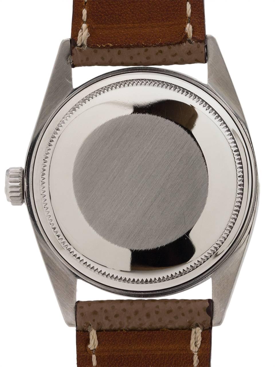 Men's Rolex stainless steel Datejust Smooth Bezel Taupe Dial wristwatch, circa 1971