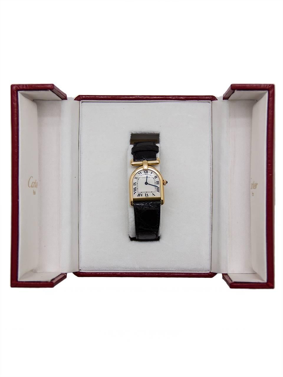 Cartier ladies yellow gold Cloche quartz wristwatch, circa 1990s   In Excellent Condition In West Hollywood, CA
