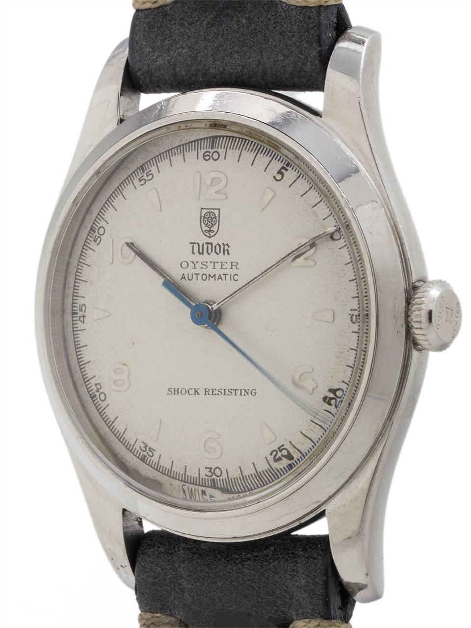 Montre-bracelet automatique Tudor Oyster Ref 951, circa 1940s Excellent état à West Hollywood, CA