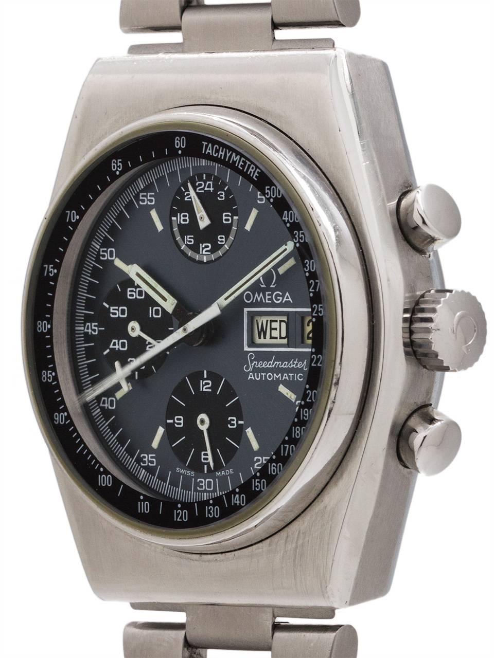Men's Omega Stainless Steel Speedmaster Mark IV 1/2 automatic wristwatch, circa 1970s
