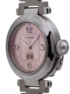 Cartier Stainless Steel Pasha C Big Date Automatic Wristwatch, circa 2000s