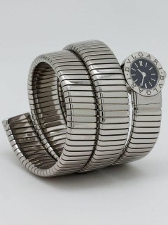 Bulgari Stainless Steel Serpenti Snake Bracelet quartz Wristwatch