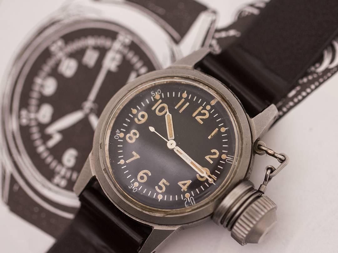 Men's Elgin US Navy Vintage “BUSHIPS” WW II Manual Wristwatch