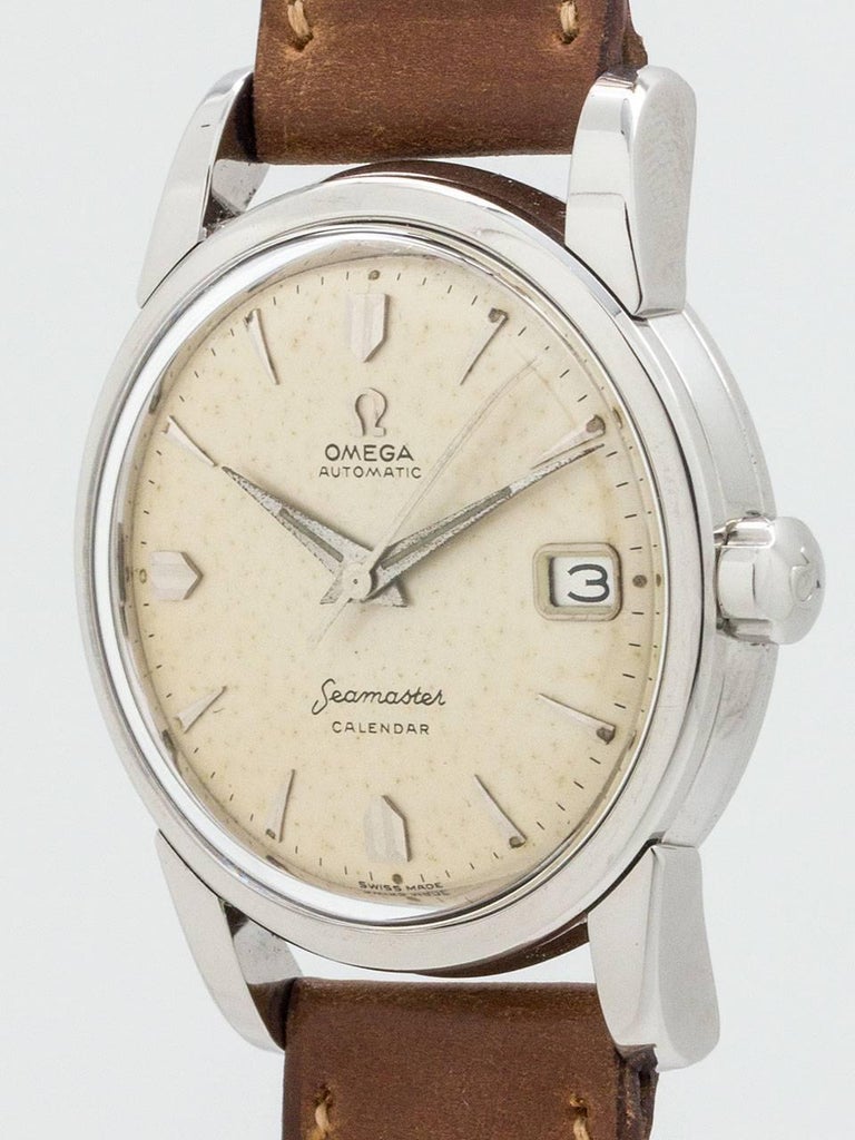 Omega Seamaster Calendar Vintage : Omega stainless steel seamaster calendar automatic Omega Seamaster Calendar Vintage : Omega stainless steel seamaster calendar automatic