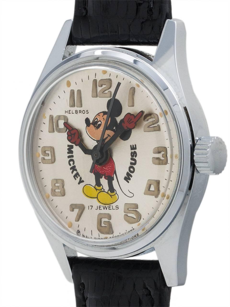 Helbros Mickey Mouse Manual Wristwatch, circa 1970s In Excellent Condition In West Hollywood, CA