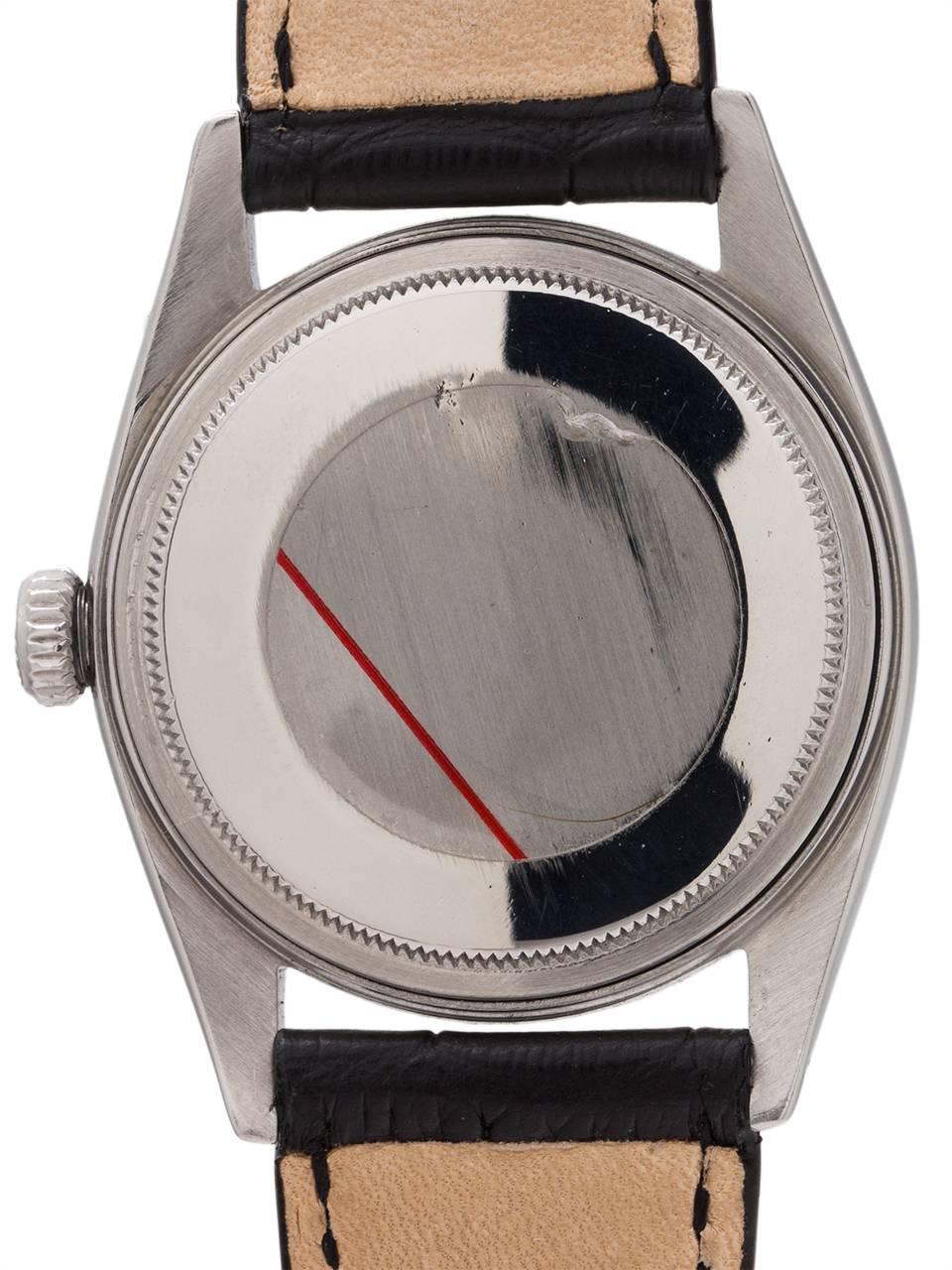 Men's Rolex White Gold Stainless Steel Datejust self winding wristwatch, circa 1961
