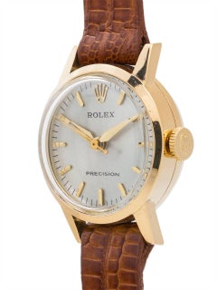 Rolex Ladies Yellow Gold Precision Manual Wristwatch Ref  9169, circa 1960s
