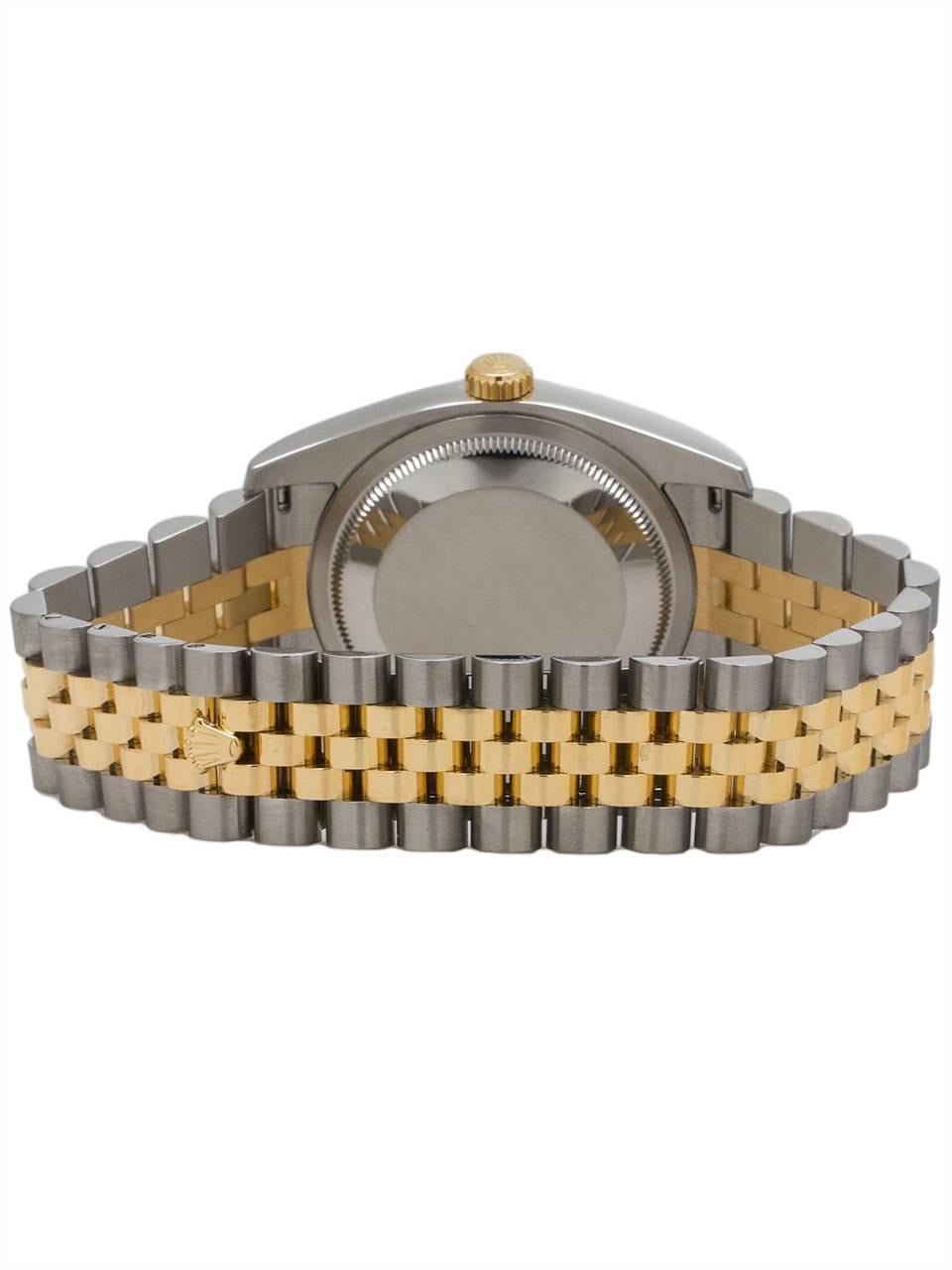 Women's or Men's Rolex Yellow Gold Stainless Steel Datejust Wristwatch Ref 116233, circa 2010