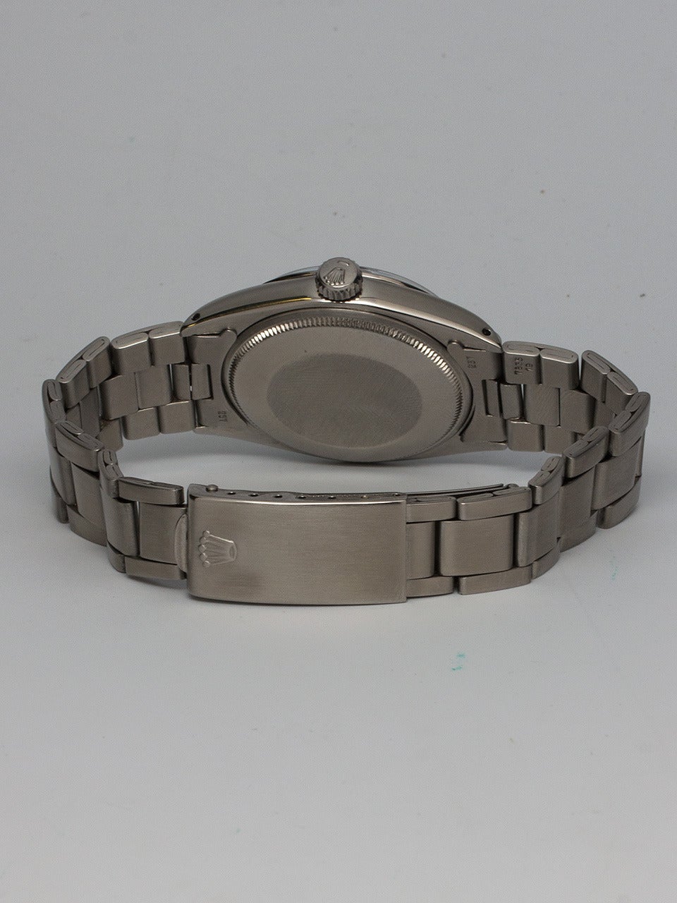 Women's or Men's Rolex Stainless Steel Oyster Perpetual Date Wristwatch Ref 1500