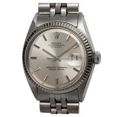 Rolex Stainless Steel Datejust Wristwatch Ref 1601