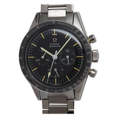 Vintage Omega Stainless Steel Pre-Man on the Moon Speedmaster Wristwatch Ref 105.002