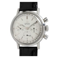 Omega Seamaster Deville Chronograph-Armbanduhr aus Edelstahl um 1965