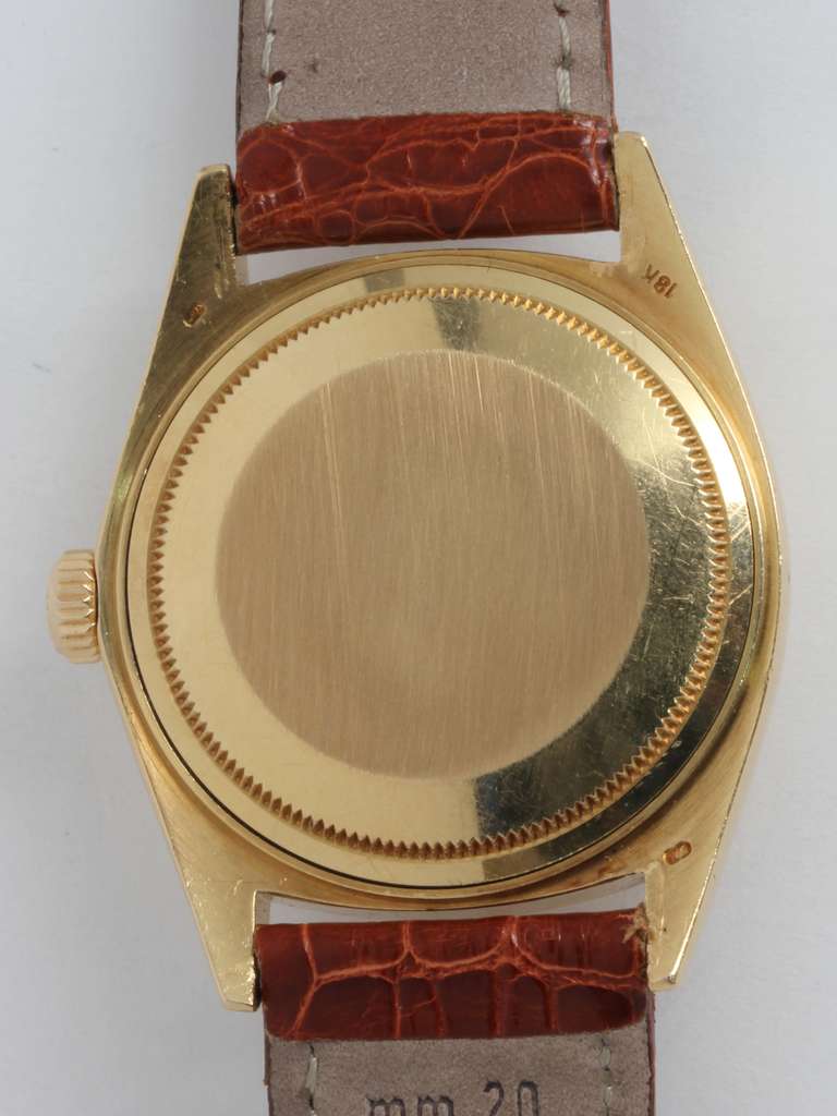 Men's Rolex Yellow Gold Day-Date Wristwatch circa 1975