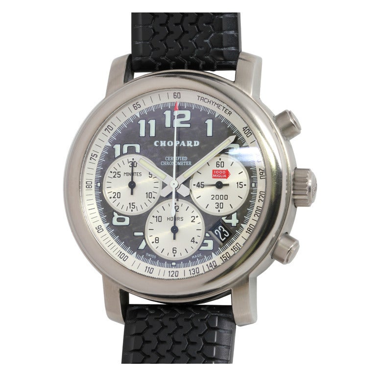 Chopard Titanium Mille Miglia Chronograph Wristwatch circa 2000