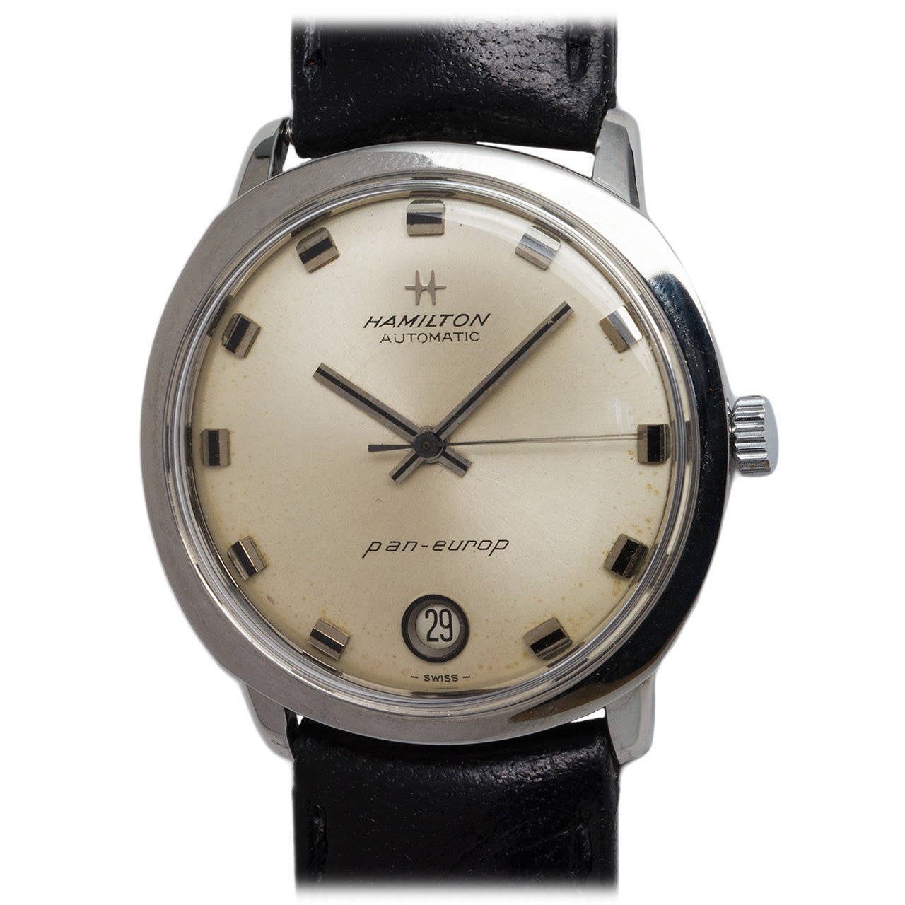 Hamilton Stainless Steel Pan-Europ Wristwatch