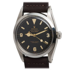 Vintage Rolex Stainless Steel Explorer 1 Chronometer Wristwatch Ref 6610