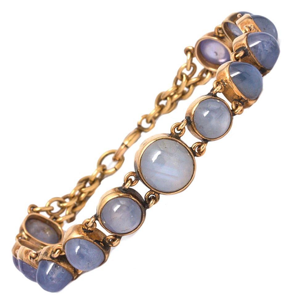 1960s Sapphire Gold Bracelet