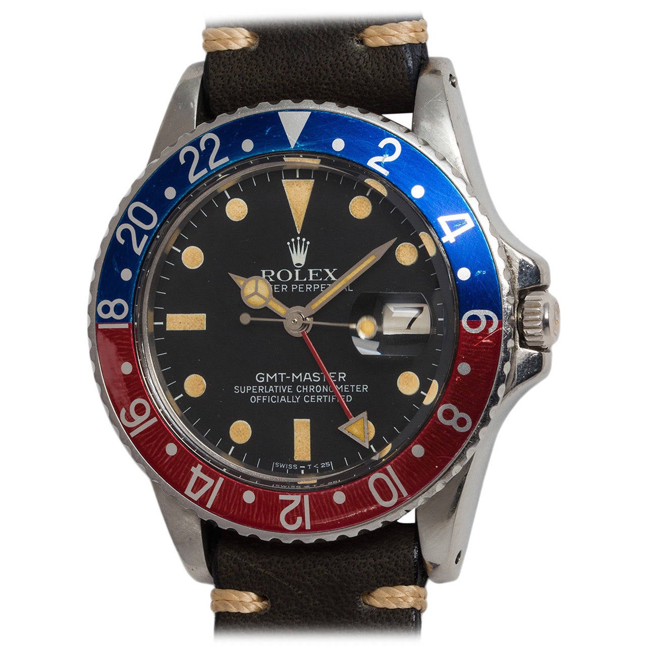 Rolex Stainless Steel GMT-Master Chronometer Wristwatch Ref 16750